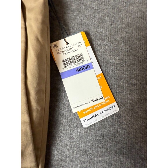 Perry Ellis Anywhere Pants Mens Sz 48X30 Big and Tall Stretch Fit Elmwood Chinos - Picture 2 of 9